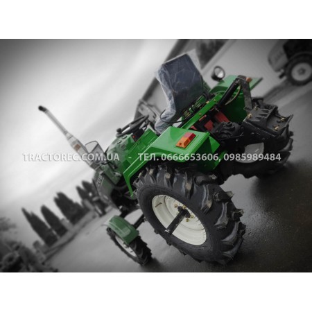 Мототрактор ЗУБР Т-25 GREEN, 23 к.с, із двокорпусним плугом нового типу та грунтофреза 140 см. Знижка! Подарунок! Безкоштовна доставка!